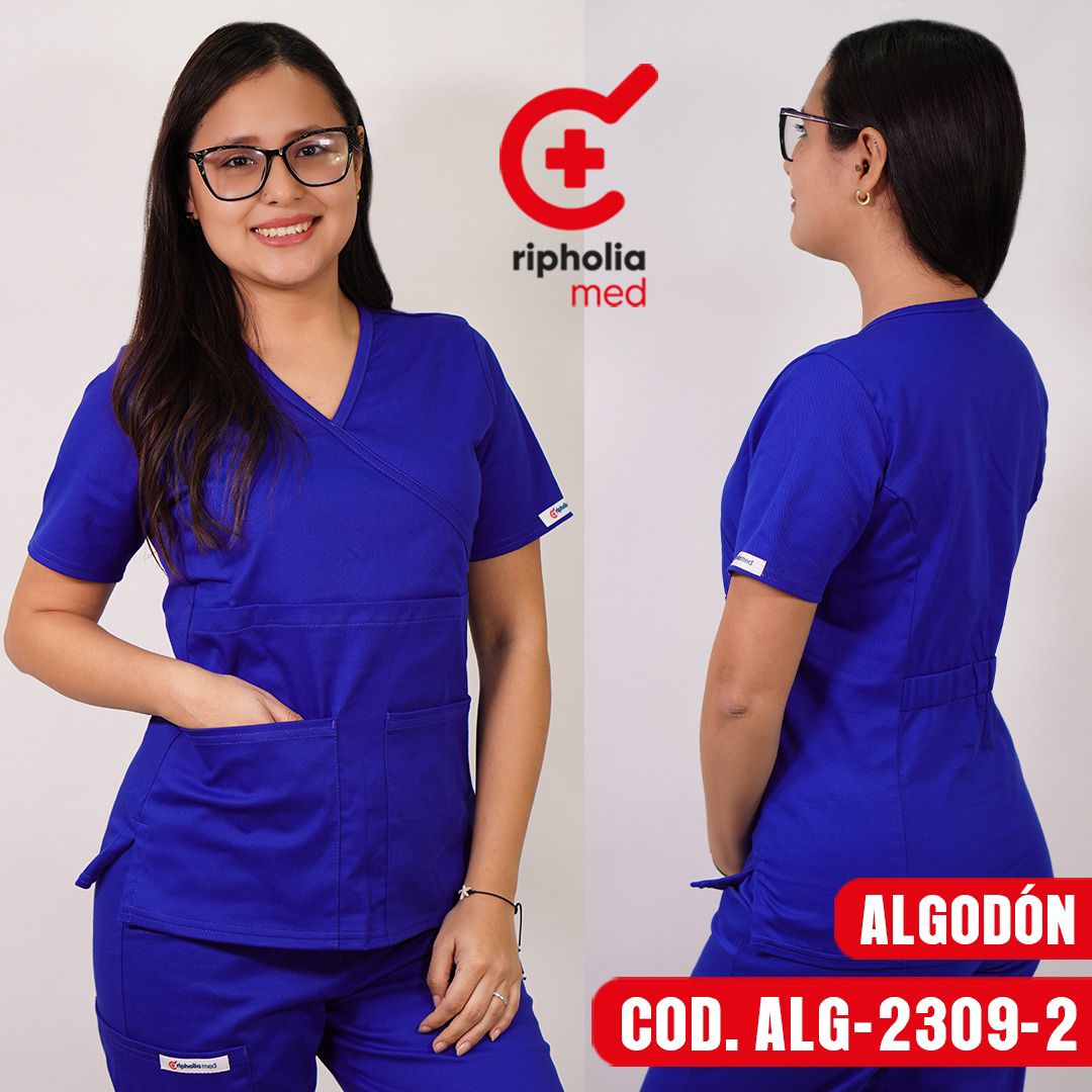 Delantal Algodón Azul Rey