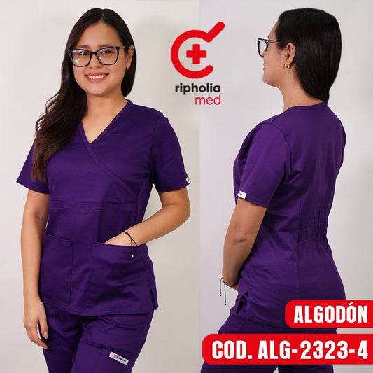 Delantal Algodón Morado