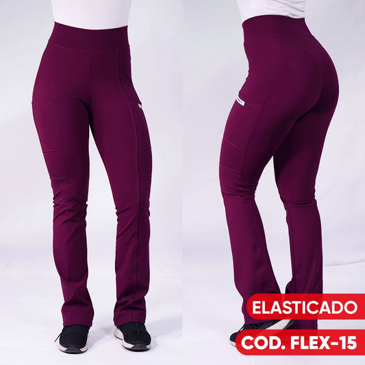Pantalón Spandex Flexxy Burdeo
