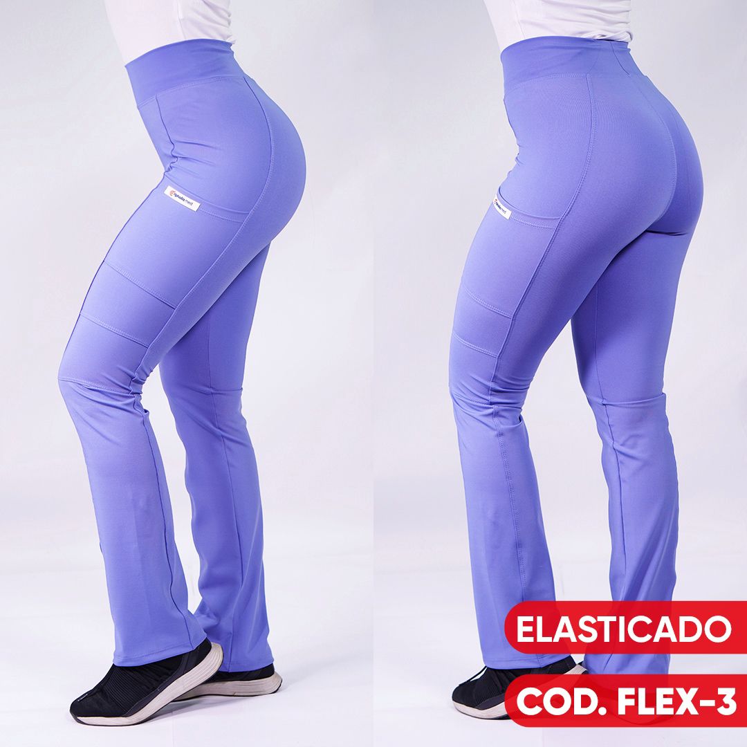 Pantalón Spandex Flexxy Celeste