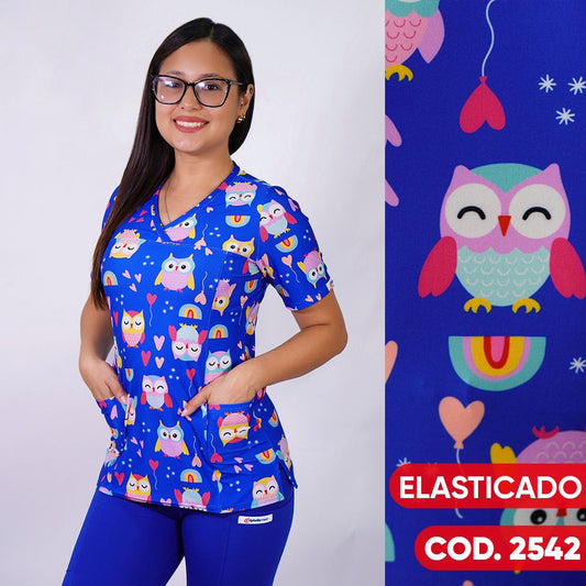 Delantal Elasticado Azul Rey