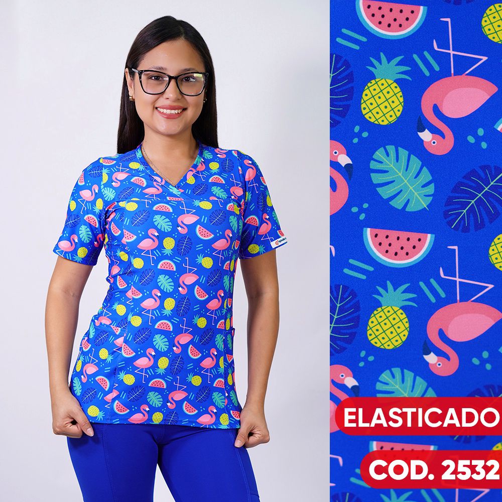 Delantal Elasticado Azul Rey
