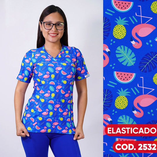 Delantal Elasticado Azul Rey