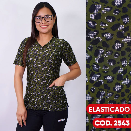 Delantal Elasticado Verde Botella