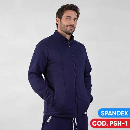 Polerón Spandex Azul Marino Hombre