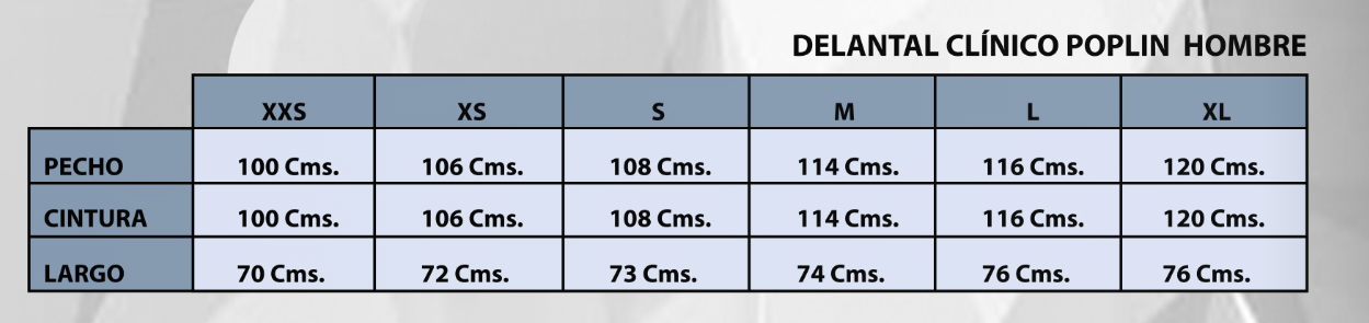 Delantal Antifluido Celeste