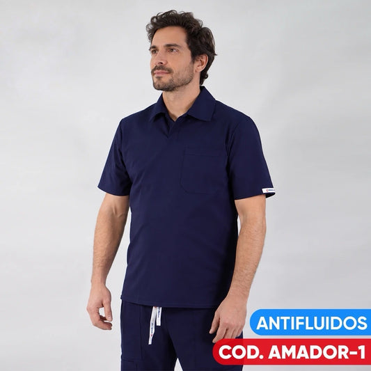 Delantal Antifluido Azul Marino Amador