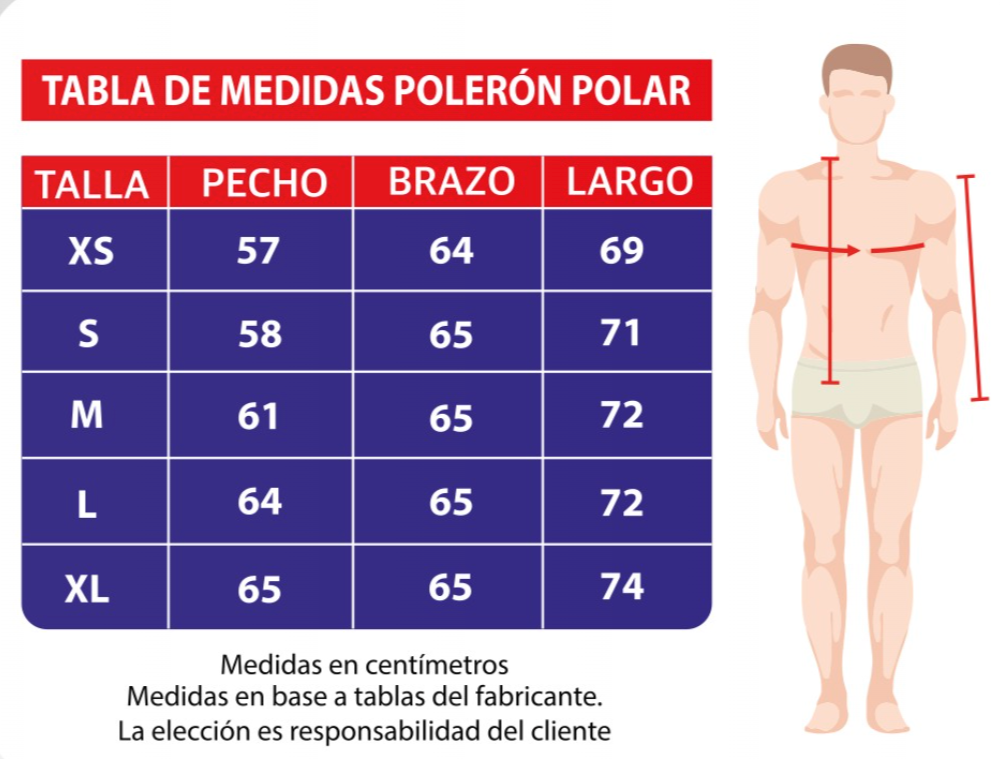 Polerón Polar Azul Rey