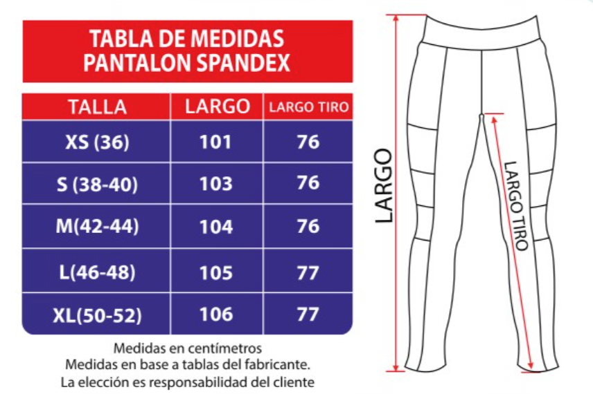 Pantalón Spandex 880-A - Azul Marino