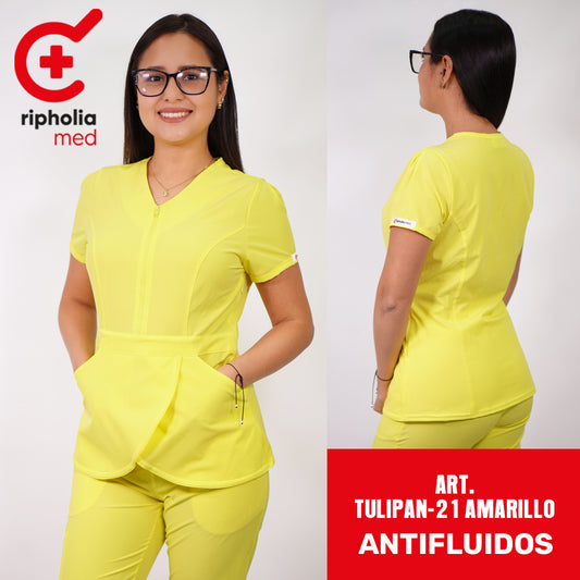 Delantal Antifluidos Tulipán Amarillo